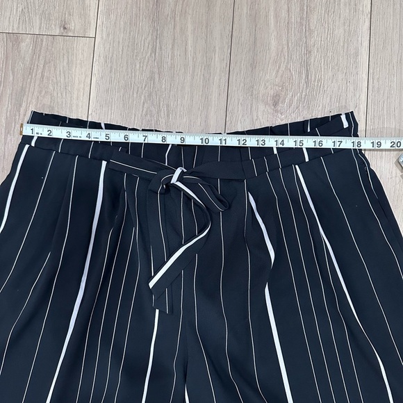 Worthington Black and White Striped Wide Leg Elastic Pants XL - Picture 5 of 6